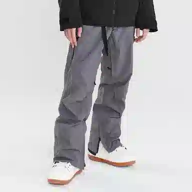 南恩 纯色防水宽松工装滑雪裤 男女同款
