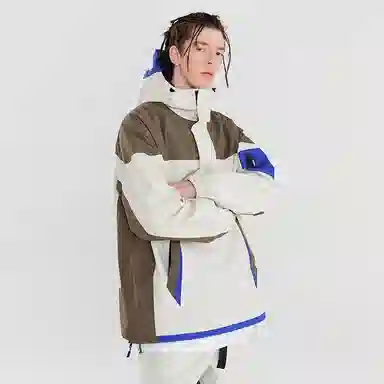 Nanen Colorblock Logo Print Hoodie