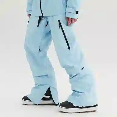 南恩 纯色防水宽松工装滑雪裤 男女同款