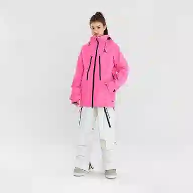 南恩 纯色防水宽松工装滑雪裤 男女同款