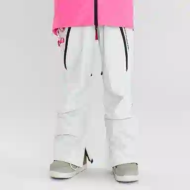 南恩 纯色防水宽松工装滑雪裤 男女同款