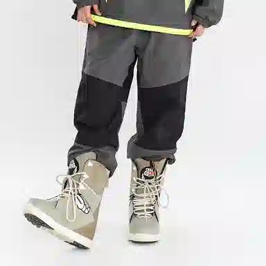 南恩 拼色直筒防水透气滑雪裤 男女同款