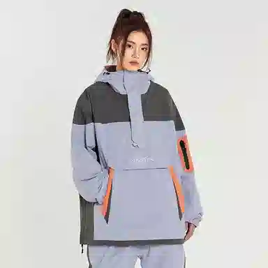 Nanen Colorblock Logo Print Hoodie