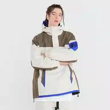 Nanen Colorblock Logo Print Hoodie