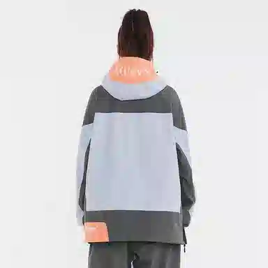 Nanen Colorblock Logo Print Hoodie