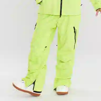 南恩 纯色防水宽松工装滑雪裤 男女同款