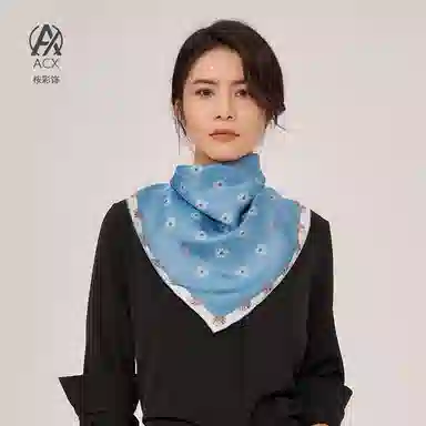 【挚爱系列】 桉彩饰 实用 高档原创设计高颜值小众教师 桑蚕丝 丝巾 女款