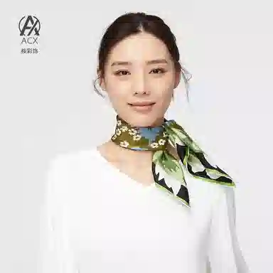 【挚爱系列】 桉彩饰 原创设计高颜值小众高档实用碎花虞美人 丝巾 女款