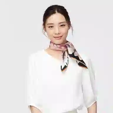 【挚爱系列】 桉彩饰 原创设计高颜值小众高档实用碎花虞美人 丝巾 女款