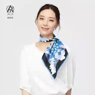 【挚爱系列】 桉彩饰 原创设计高颜值小众高档实用碎花虞美人 丝巾 女款