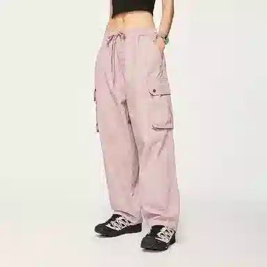 膨胀潮牌 宽松纯色阔腿休闲裤 男女同款