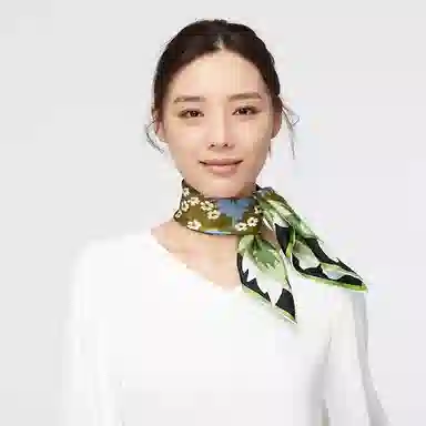 【挚爱系列】 桉彩饰 原创设计高颜值小众高档实用碎花虞美人 丝巾 女款