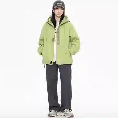 大卫贝肯 美式复古个性字母印花宽松休闲户外通勤保暖防风日常百搭薄款夹克外套 男女同款