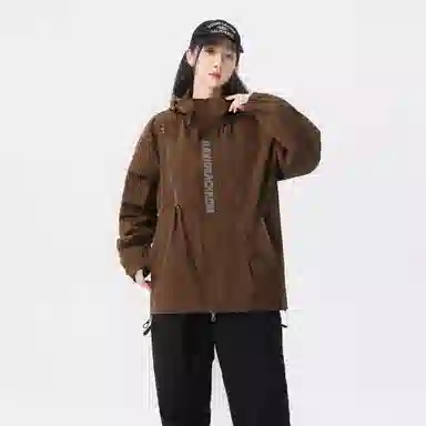 大卫贝肯 美式复古个性字母印花宽松休闲户外通勤保暖防风日常百搭薄款夹克外套 男女同款