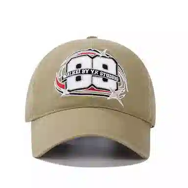 氧气樱桃 刺绣黑白韩版日系宽檐 棉 鸭舌帽 男女同款情侣款