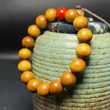 吉千年 【顺丰包邮】新中式复古潮流风 好运 平安顺遂 招财进宝 楠木 手串 男女同款情侣款