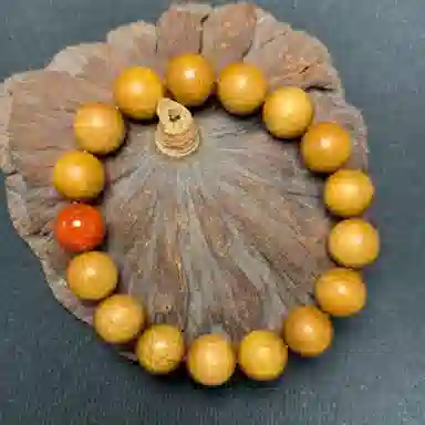 吉千年 【顺丰包邮】新中式复古潮流风 好运 平安顺遂 招财进宝 楠木 手串 男女同款情侣款