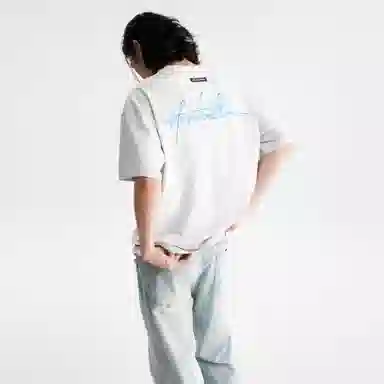 COLDSTONE Embroidered Loose Crewneck T-Shirt