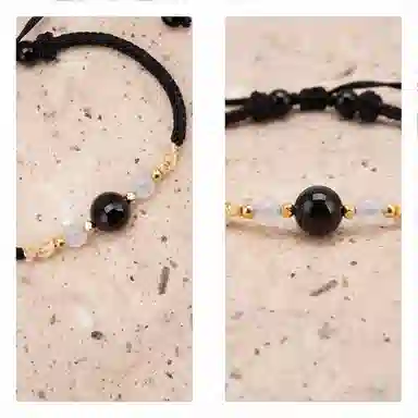 【s925银 不掉色】 聆听花开 新中式国风红色转运珠编绳轻奢本命年手工编织可调节#好运 水晶 手绳 男女同款情侣款