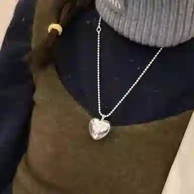 骊碧 巴黎轻奢大爱心韩系简约高级感实用高档轻奢 铜 项链 女款