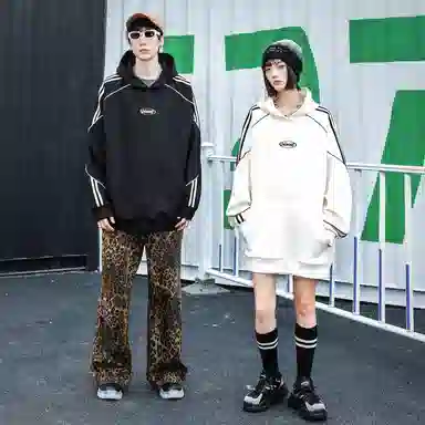 DOKI Retro Striped Hoodie