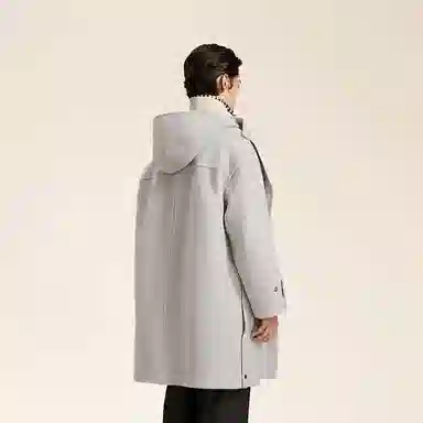 速写 纯色日常简约学院风大衣 男款