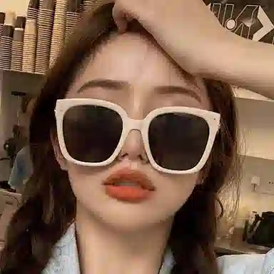 优幽兰 复古潮流旅行骑行开车驾驶偏光小众休闲精致防紫外线 方形 太阳眼镜 男女同款情侣款