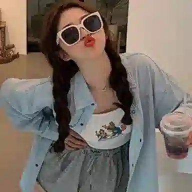 优幽兰 复古潮流旅行骑行开车驾驶偏光小众休闲精致防紫外线 方形 太阳眼镜 男女同款情侣款