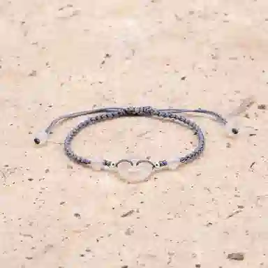 【s925银 诸事顺利】 聆听花开 新中式国风平安扣编绳 民族风文艺小清新森系个性时尚气质百搭#好运 水晶 玉石手绳 男女同款情侣款