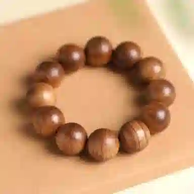 檀欣 【过手留香】有钱花 复古文玩佛珠首饰上岸招财转运八方来财#好运 檀香木多圈叠戴盘玩念珠手饰品 檀木 手串 男女同款情侣款