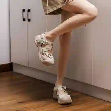 头层牛皮 时尚舒适休闲经典 沙滩凉鞋 女款