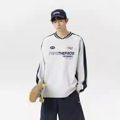 Pepe the Frog V-Neck Striped Tee