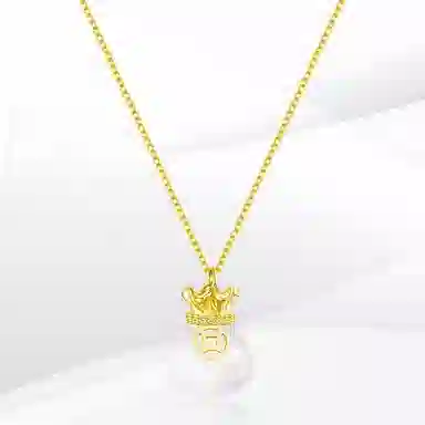 希遇 星愿之钥 国潮轻奢小众设计 时尚简约高级气质锁骨链好运 福气满满日常通勤百搭 玉髓 项链 女款