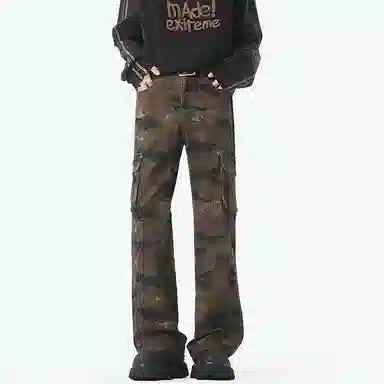 POLAR BEAR Camo Cargo Jeans