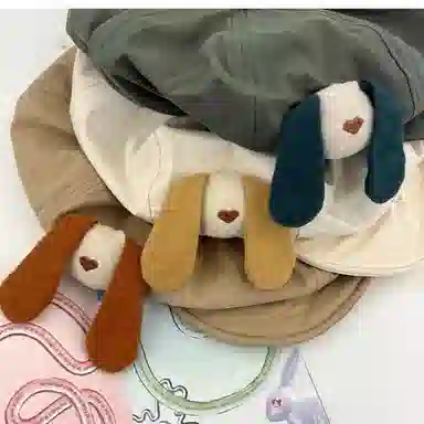 优莲茵 日系可爱小狗翻檐云朵复古甜美八角帽显脸 可爱小画家帽 棉 贝雷帽 女款