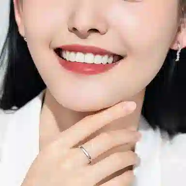 老庙 光面素圈 气质轻奢高级设计 铂金 铂金戒指 女款