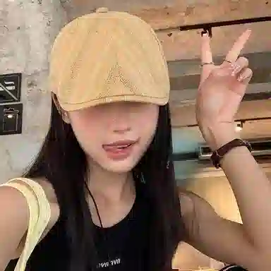 优莲茵 日系古着彩色条纹前进 复古百搭显脸小反戴 棉 贝雷帽 女款