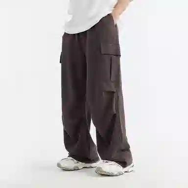 膨胀潮牌 工装阔腿潮牌透气运动休闲裤 男女同款