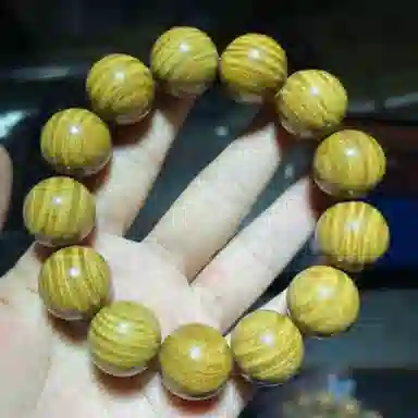 吉千年 【顺丰包邮】新中式复古潮流风 好运 平安顺遂 招财进宝【收藏级】水波纹 绿檀 手串 男女同款情侣款