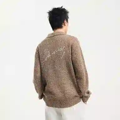 BONELESS Polo Knit Sweater