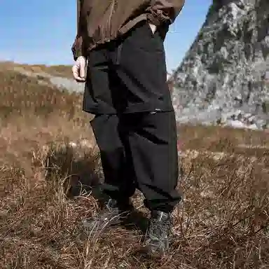 膨胀潮牌 纯色简约舒适直筒休闲裤 男女同款