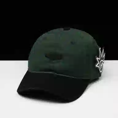 优莲茵 韩版街头潮流软顶拼色撞色宽帽檐显脸小 聚酯纤维 鸭舌帽 男女同款情侣款