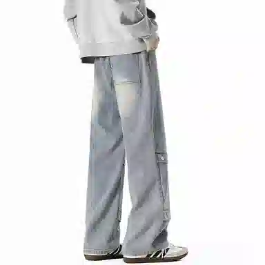 KEIRANDUN Denim Studded Jeans