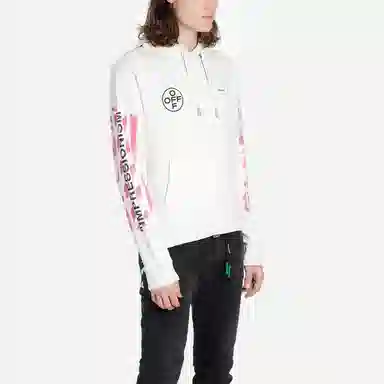 OFF-WHITE SS19 Hoodie White