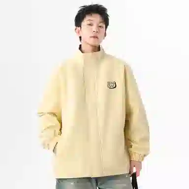 王者荣耀 英雄款 美式复古简约拼接设计休闲宽松百搭翻领夹克外套 男女同款