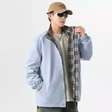 王者荣耀 英雄款 美式复古简约拼接设计休闲宽松百搭翻领夹克外套 男女同款