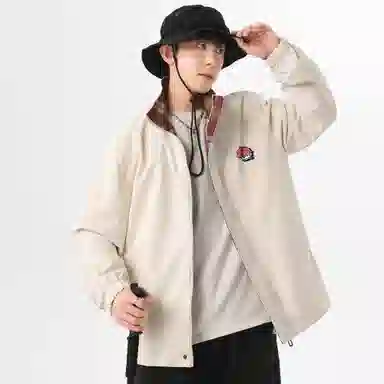 王者荣耀 英雄款 美式复古简约拼接设计休闲宽松百搭翻领夹克外套 男女同款