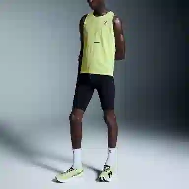 On Race Singlet Lemon Yellow