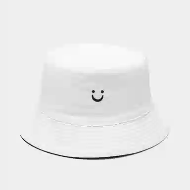 祎步康 笑脸双面戴 街头潮流盆帽出游防晒帽子潮 棉 渔夫帽 男女同款情侣款