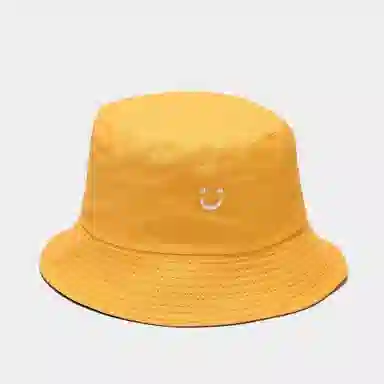 祎步康 笑脸双面戴 街头潮流盆帽出游防晒帽子潮 棉 渔夫帽 男女同款情侣款